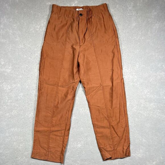 Madewell Pants Womens Size Small Tapered Huston Pull On Crop Pants Pockets - Picture 1 of 9